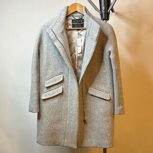 J. Crew Women's Light Gray Pea Coat